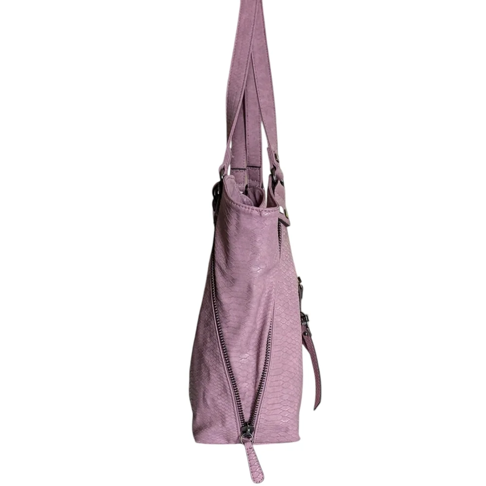Nicole Miller Faux Leather Hobo Bag